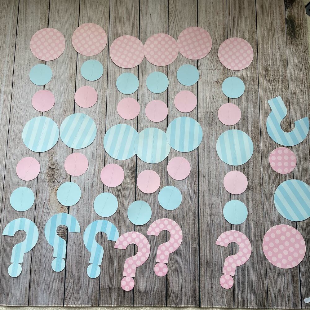 Lot of Gender Reveal Decorations - Left over from a party